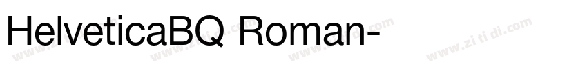 HelveticaBQ Roman字体转换